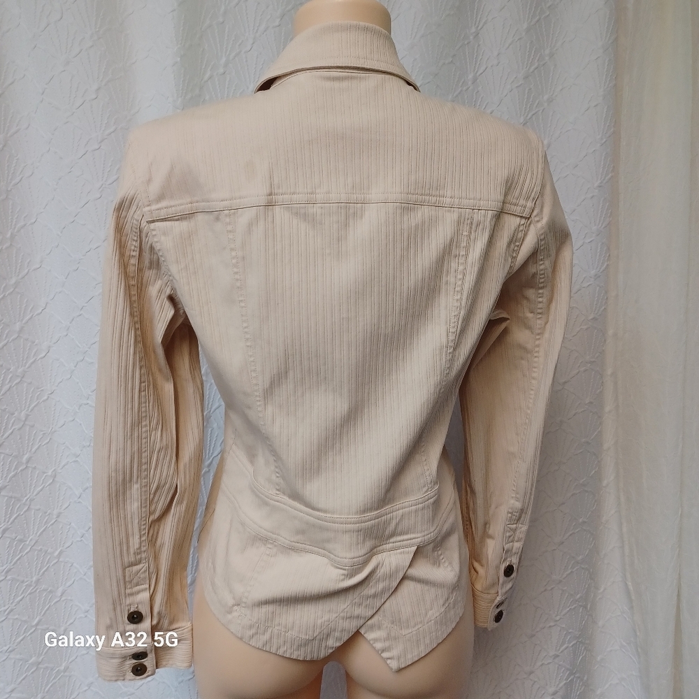 Coldwater Creek Women Size 10 Light Tan Utility Jacket - Picture 6 of 11